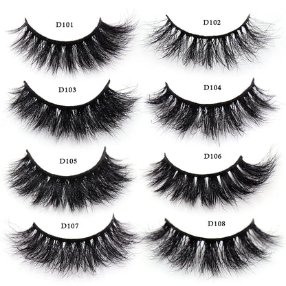 LEHUAMAO Eyelashes 3D Mink Lashes Criss-cross Strands Cruelty Free High Volume Mink Lashes Soft Dramatic Eye lashes Makeup D101