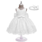 3D Flower Girls Party Princess Dress for Baby Christmas Gown 1-10 Yrs Birthday Bow Tulle Bridemaid Dresses Wedding Kids Clothing