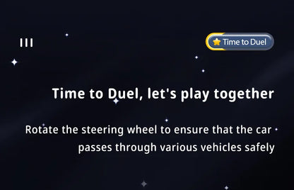 Racing Spaceship Adventure Simulation Steering Wheel Driving Car Games Educational the Race Car Toys Children Christmas Gifts