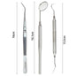Dental Oral Cleaning Kit Scraper Mirror Scaler Set Plaque Remover Stainless Steel Care High Temperature Dentist Oral Care Tools