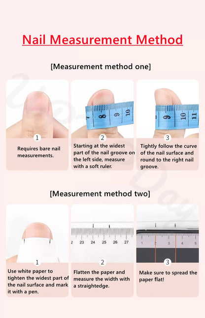 10PCS Design Handmade Press on Nails Full Cover Acrylic Fake Nails Medium-length Oval Reusable Artificial French Elegant Nails