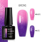 MEET ACROSS 75 Colors Thermal Nail Gel Polish 3 Colors Changing Nail Art Supplies for Manicure DIY Design Long Lasting UV/LED