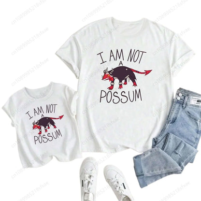 Kids White Tshirt Girls Boys Summer Tops Cartoon Printed Helluva Boss Casual Short Sleeve Kids Baby T-shirt Children Clothes