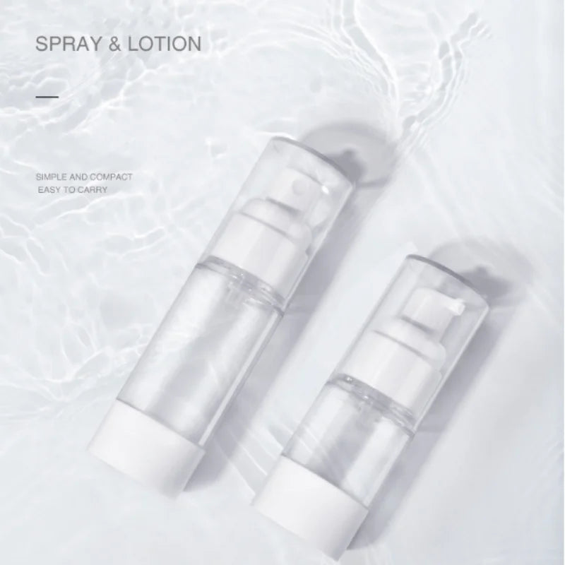 15/30/50/80/100ml AS Vacuum Lotion Spray Bottle Travel Portable Refillable Bottles Liquid Foundation  Cosmetics Tool Wholesale