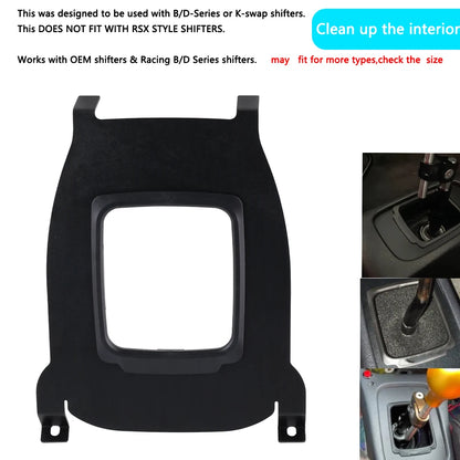 Center Shifter Console Cover Plate Boot Maxim Shift Boot Deletefor 96-00 Honda Civic EK EK9 Type R Si
