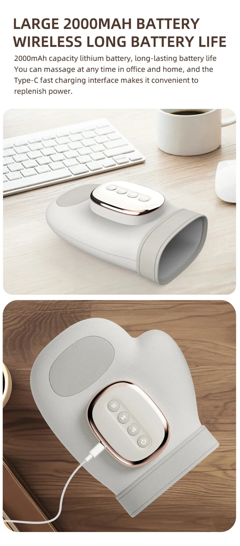 NEW Electric Hand Massager with Airbag Compress Carpal Tunnel Wrist Finger Massagers Portable Vibrating Gloves Kneading Rollers