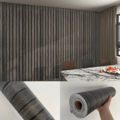 3/5M Thickened Foam Grille Peel and Stick Wallpaper Wall Stickers Wood Grain Wall Papers Home Decor Walls Background Renovation