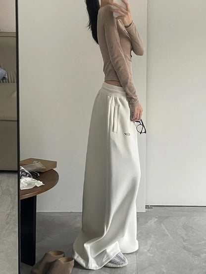 High Quality American Sporty Casual Pants Women's Loose Wide Leg Pants Jazz Dance Loose Trousers Autumn Seasonal Wear