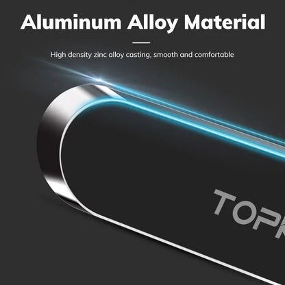 TOPK Metal Magnetic Car Phone Holder Universal Strip Shape Mobile Phone Stand Strong Magnet GPS Support Car Mount For iPhone 14