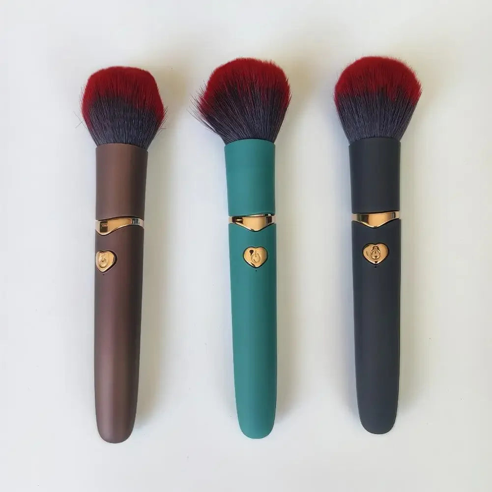 Electric Makeup Brush For Concealer Powder Or Blush, 10 Gears Vibration Rechargeable Foundation Brush For Blending, Contouring