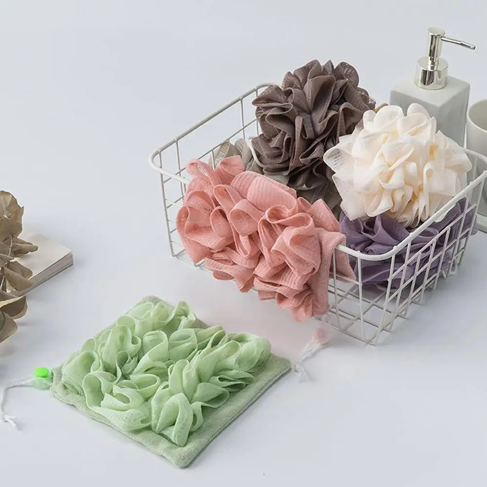 Two In One Bath Ball Body Sponge With Soap Pouch Soap Flower Ball Foam Rich Multifunctional Bathroom Accessories For Skin Care