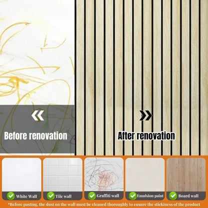 3/5M Thickened Foam Grille Peel and Stick Wallpaper Wall Stickers Wood Grain Wall Papers Home Decor Walls Background Renovation