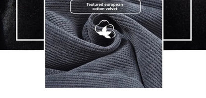 Thickened Corduroy Wide Leg Pants Women's Spring Autumn Fleece Lined Straight Narrow Version Winter Comfortable Trousers