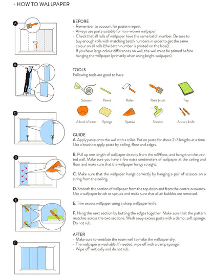 Retro Wavy Lines Regular Wallpaper in Blue, Brown and Beige, Bold Stripes Wall Cover, Funky Temporary Accent Traditional Paper