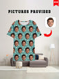 Men's 3d Custom Facial Printing T-Shirt Full Picture Custom Round Neck Short Sleeve Custom Exclusive Pattern Summer Gift