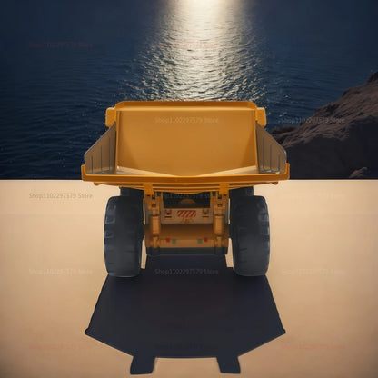 New Kids Remote Control Excavator Truck 4x4 Alloy Dump Loader Construction Vehicle Toy with Moving Parts Gift for Boys Girls