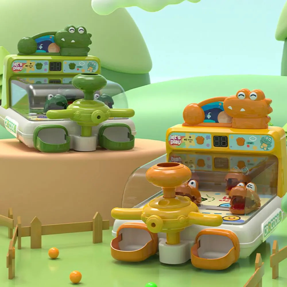 Electric Crocodile Table Games Pinball Shooting Machine Children's Education Puzzle Toys for Boys Girls Children's Day Gifts