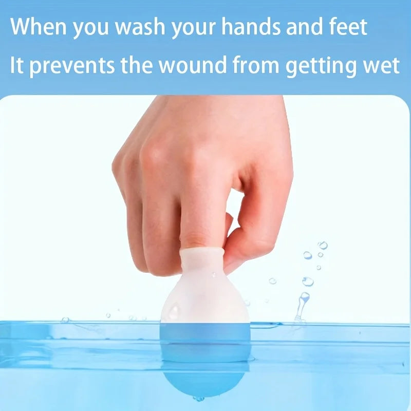 1Pcs Soft Silicone Toe Sleeves Toe Protectors, Reduce Friction Prevents Nail Insertion for Wound Care and Cutaneous Infections