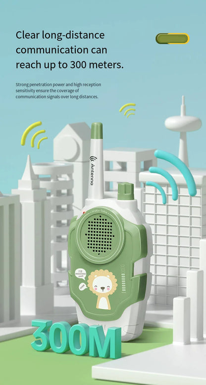 Children's Mini Walkie-Talkie Toys (2-Pack)  Wireless Communication for Parent Child Interaction Grip Ability Development