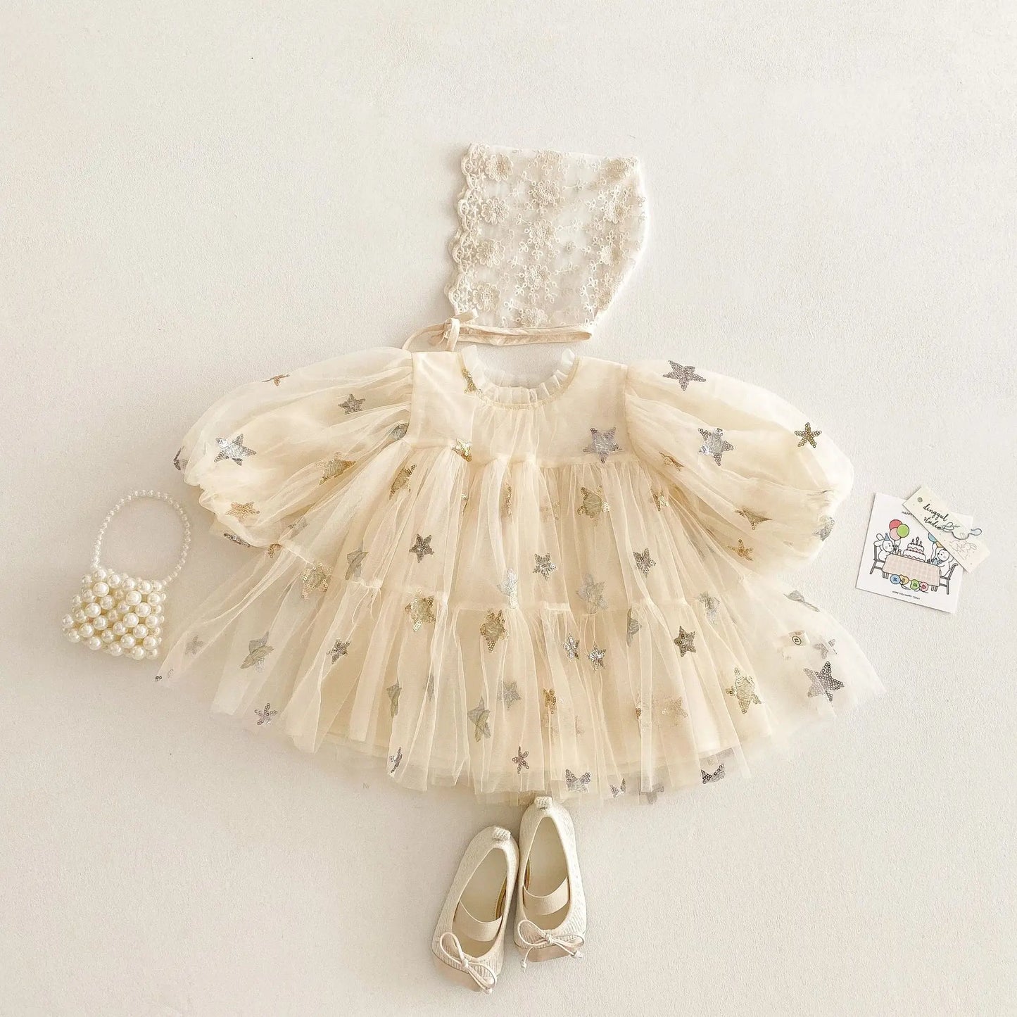 5624 Baby Girls' Dress 2025 New Spring Summer New Gauze Baby Girl's Princess Clothes 0-5Year Kid's Dress