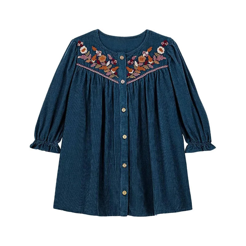 Kids Sweaters 2025 Winter Autumn LM Embroidery Girls Princess Dress Fashion Handmade Cardigan Knit Outwear Coat Clothing