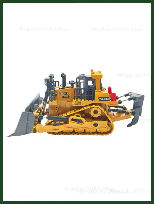 New Kids Remote Control Excavator Truck 4x4 Alloy Dump Loader Construction Vehicle Toy with Moving Parts Gift for Boys Girls