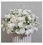 Customized hydrangea Rose Aritificial Flower Ball Road Leading White Silk Flower Ball Wedding Decoration Table Centrepiece decor