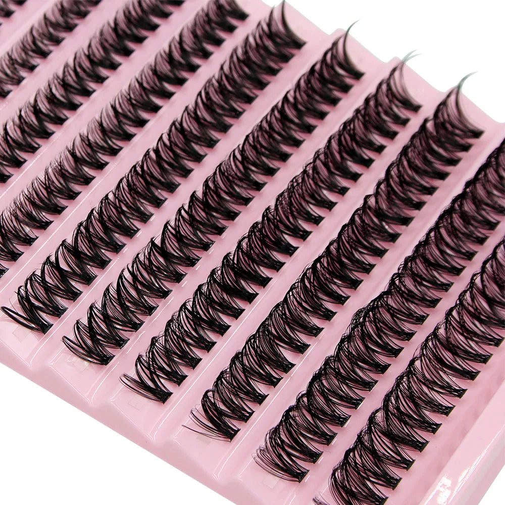200pcs Super Bunch Natural Style 8-16mm Mix Eyelashes Cluster Russia Volume Eyelash Extension False Mink Lashes Makeup CIlios