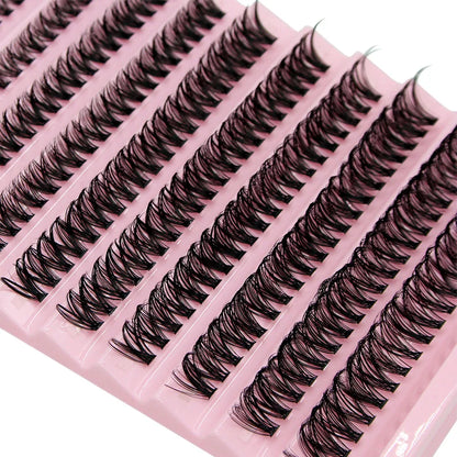 200pcs Super Bunch Natural Style 8-16mm Mix Eyelashes Cluster Russia Volume Eyelash Extension False Mink Lashes Makeup CIlios