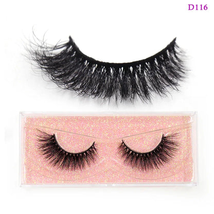 LEHUAMAO Eyelashes 3D Mink Lashes Criss-cross Strands Cruelty Free High Volume Mink Lashes Soft Dramatic Eye lashes Makeup D101