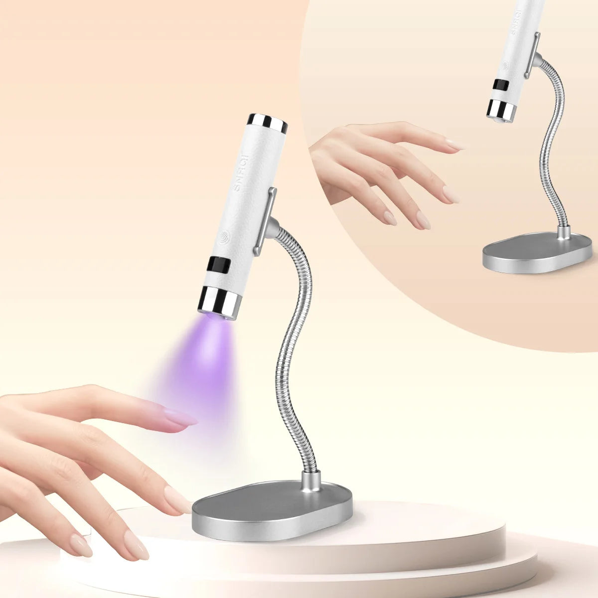 Cabine UV LED Portátil para Unhas - Sensor Inteligente