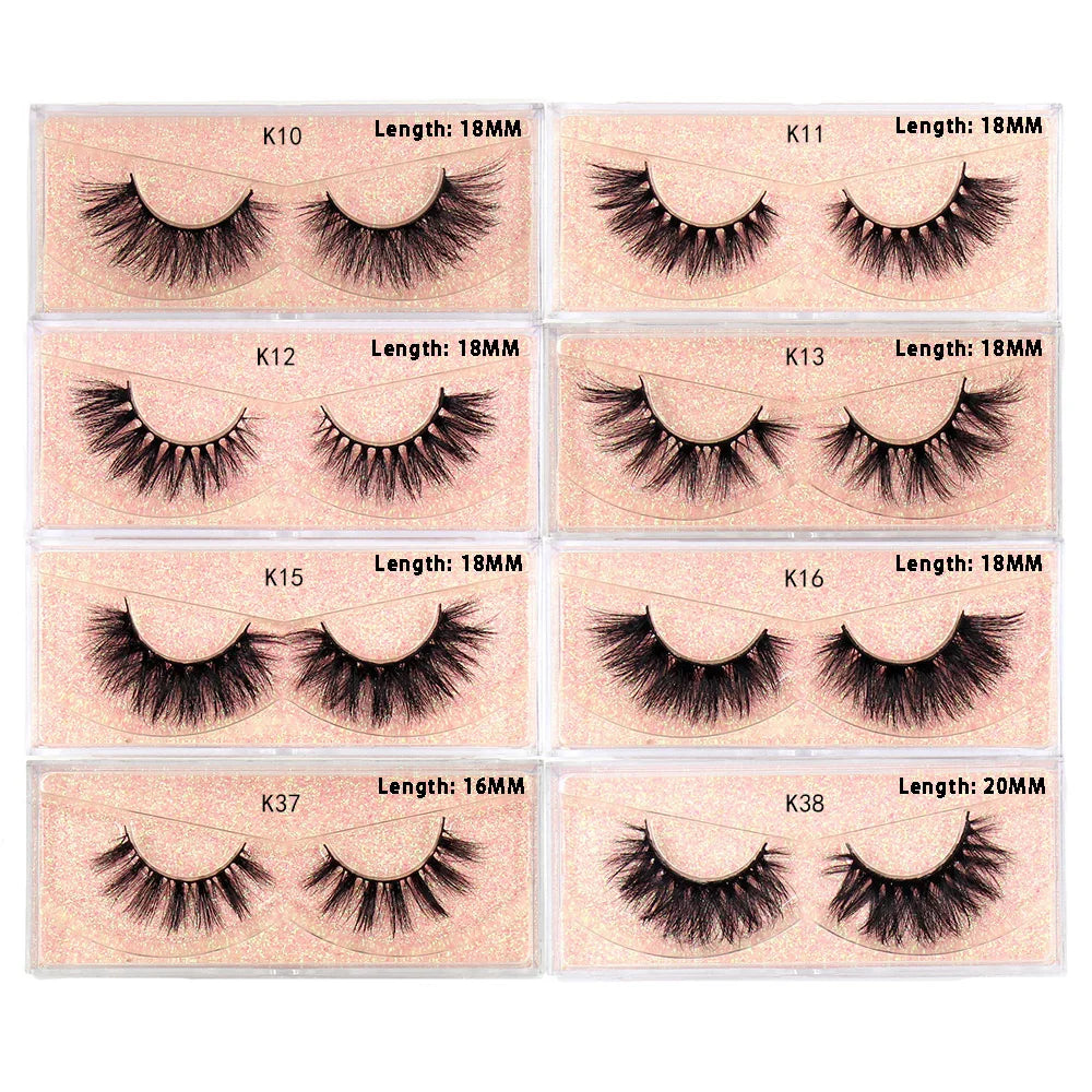 LEHUAMAO Eyelashes 3D Mink Lashes Criss-cross Strands Cruelty Free High Volume Mink Lashes Soft Dramatic Eye lashes Makeup D101