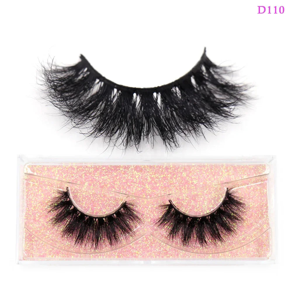 LEHUAMAO Eyelashes 3D Mink Lashes Criss-cross Strands Cruelty Free High Volume Mink Lashes Soft Dramatic Eye lashes Makeup D101